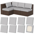 8Pcs Stretch Washable Patio Sofa Cushion Covers