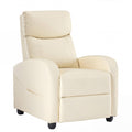 Sweetcrispy Massage Recliner Chair for Adults, Adjustable Home Theater Seating with Lumbar Support for Living Room, Modern Fabric Reclining for Small Space, Grey
