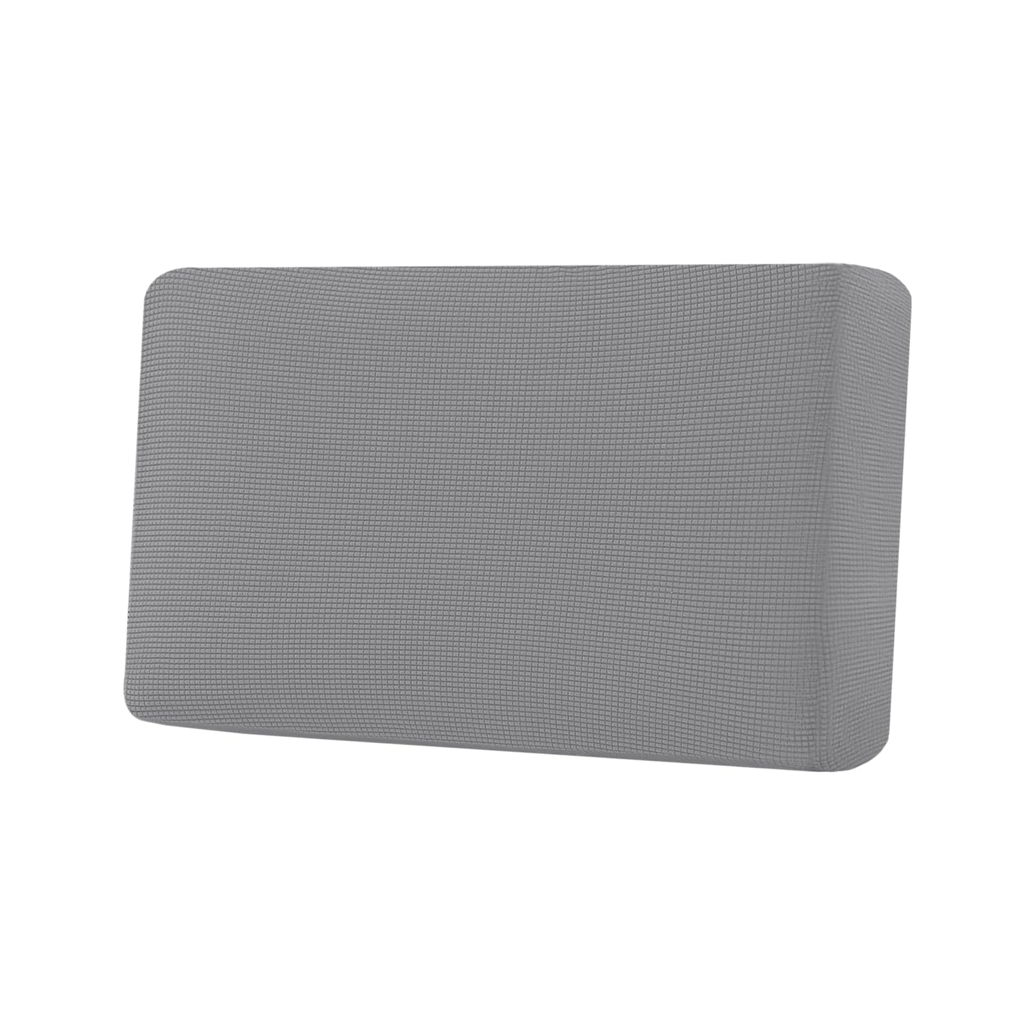 H.VERSAILTEX Super Stretch Individual Seat Cushion Covers, Thick Jacquard Textured Twill Fabric (3 Piece XL Sofa Cushion Covers, Grey)