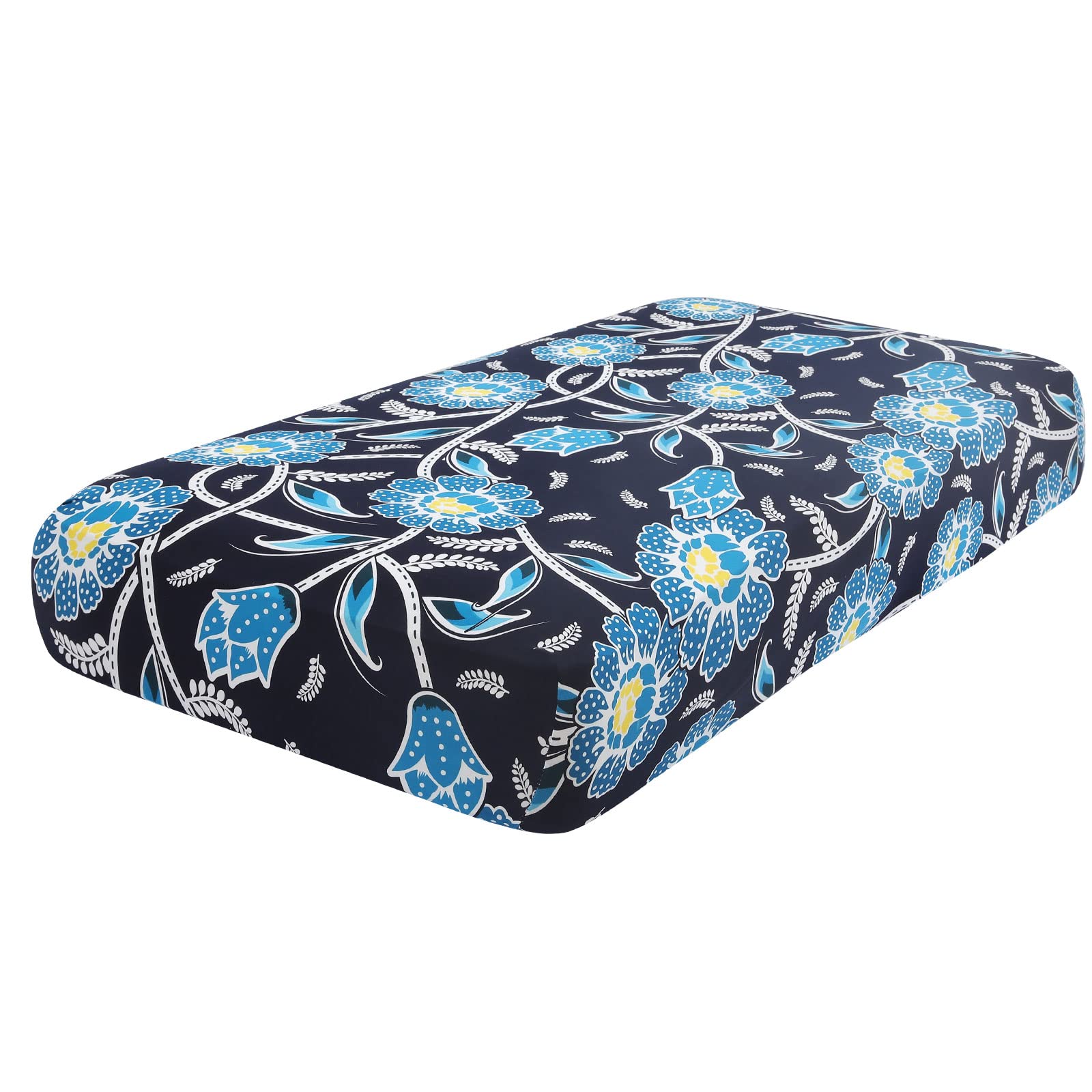 hyha Printed Couch Cushion Covers, Floral Sofa Covers Washable for 3 Cushion Couch, Stretch Pattern Outdoor Cushion Covers for Patio Furniture with Elastic Bottom(3 Packs, Paisley)