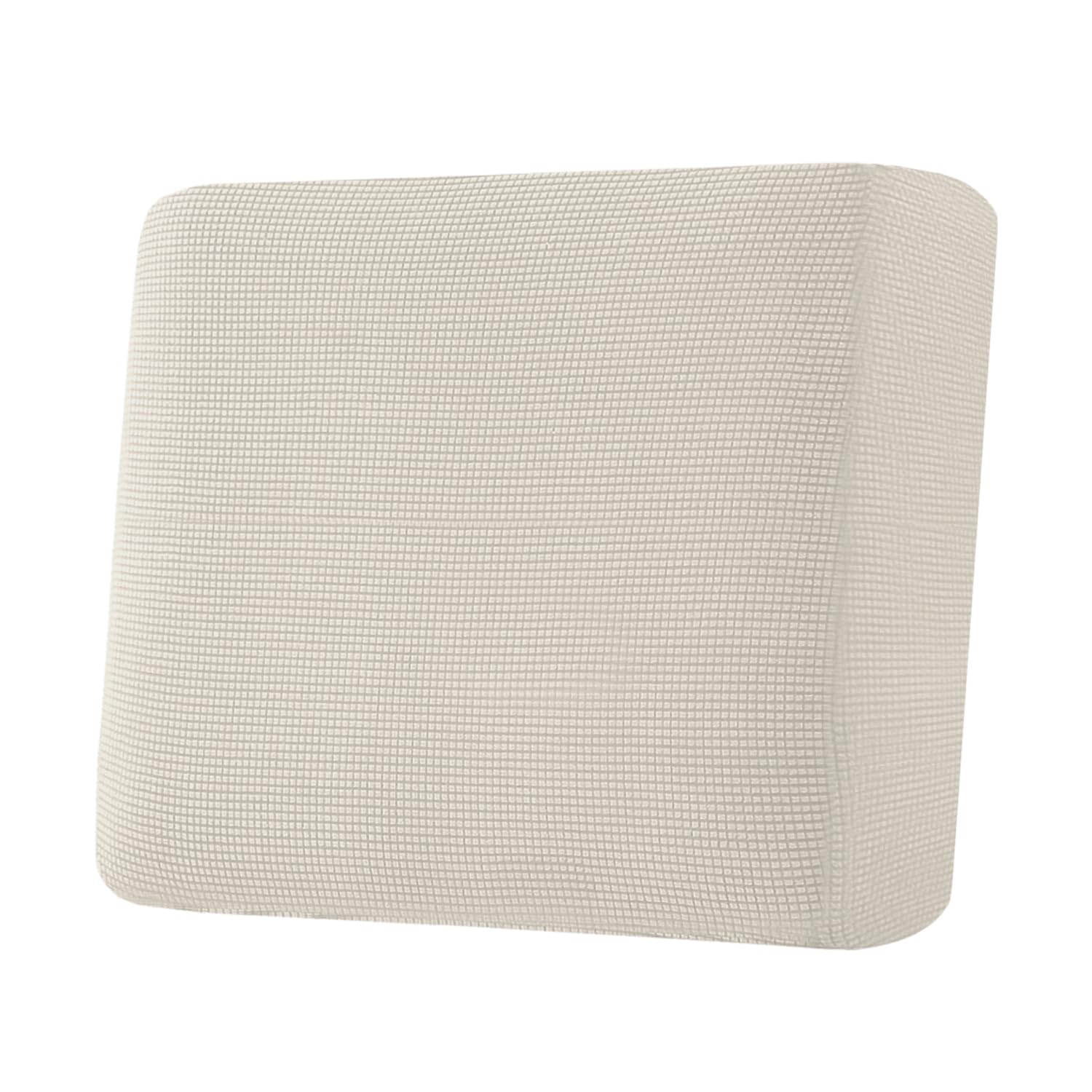 H.VERSAILTEX Super Stretch Individual Seat Cushion Covers, Thick Jacquard Textured Twill Fabric (3 Piece XL Sofa Cushion Covers, Grey)