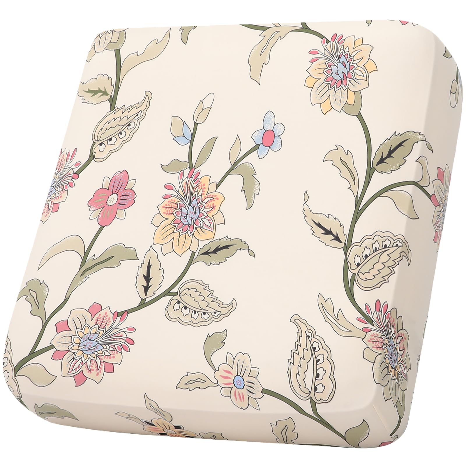 hyha Printed Couch Cushion Covers, Floral Sofa Covers Washable for 3 Cushion Couch, Stretch Pattern Outdoor Cushion Covers for Patio Furniture with Elastic Bottom(3 Packs, Paisley)
