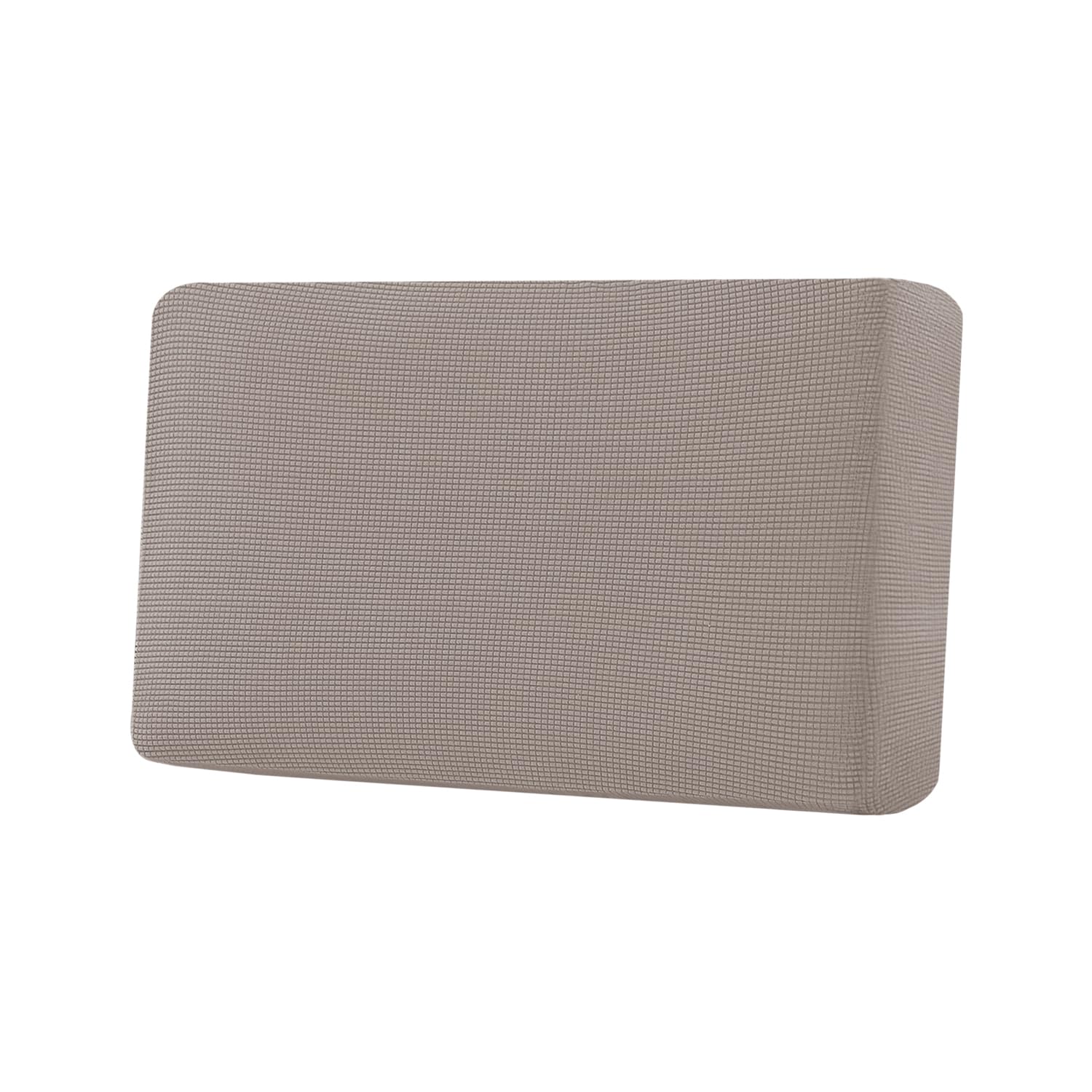 H.VERSAILTEX Super Stretch Individual Seat Cushion Covers, Thick Jacquard Textured Twill Fabric (3 Piece XL Sofa Cushion Covers, Grey)