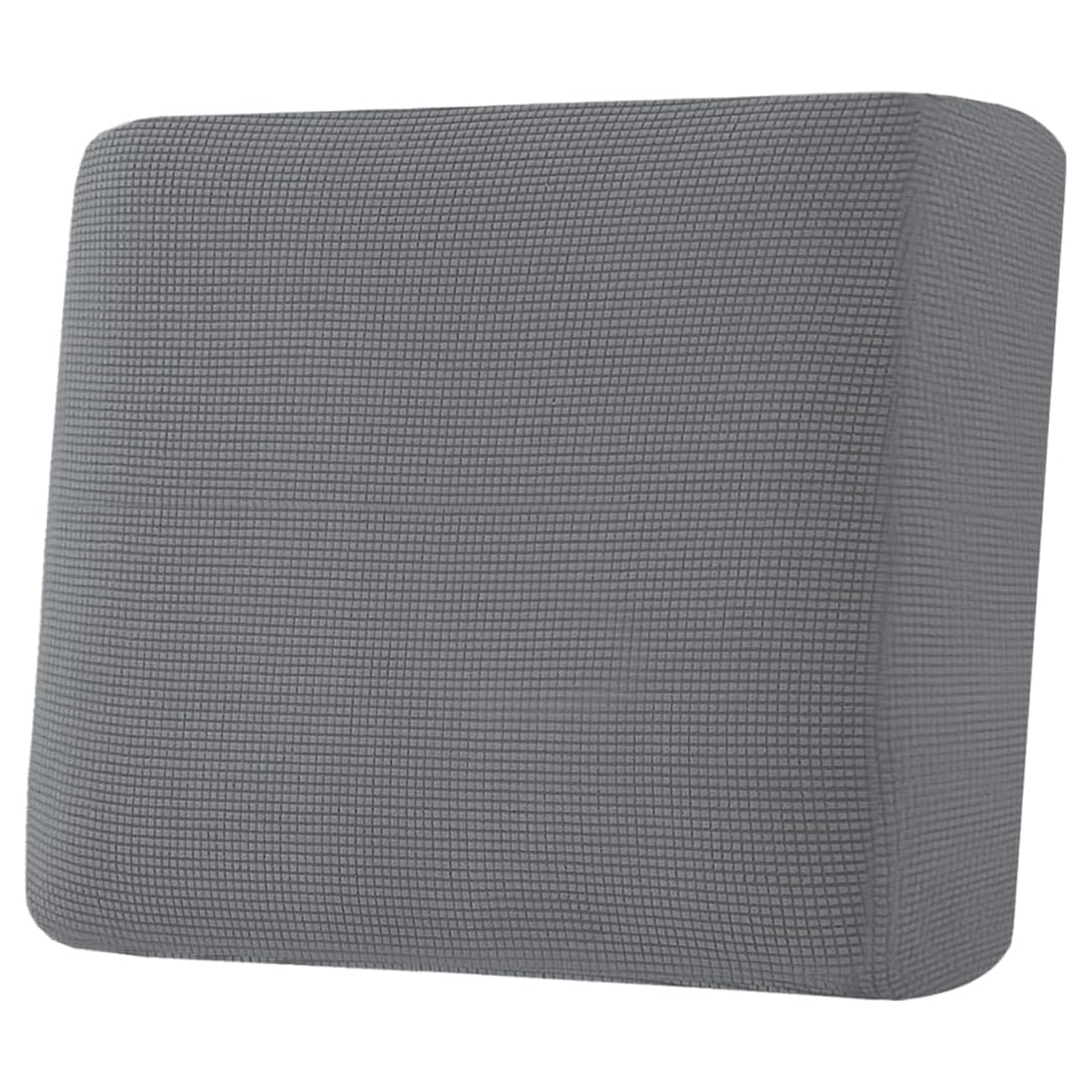H.VERSAILTEX Super Stretch Individual Seat Cushion Covers, Thick Jacquard Textured Twill Fabric (3 Piece XL Sofa Cushion Covers, Grey)