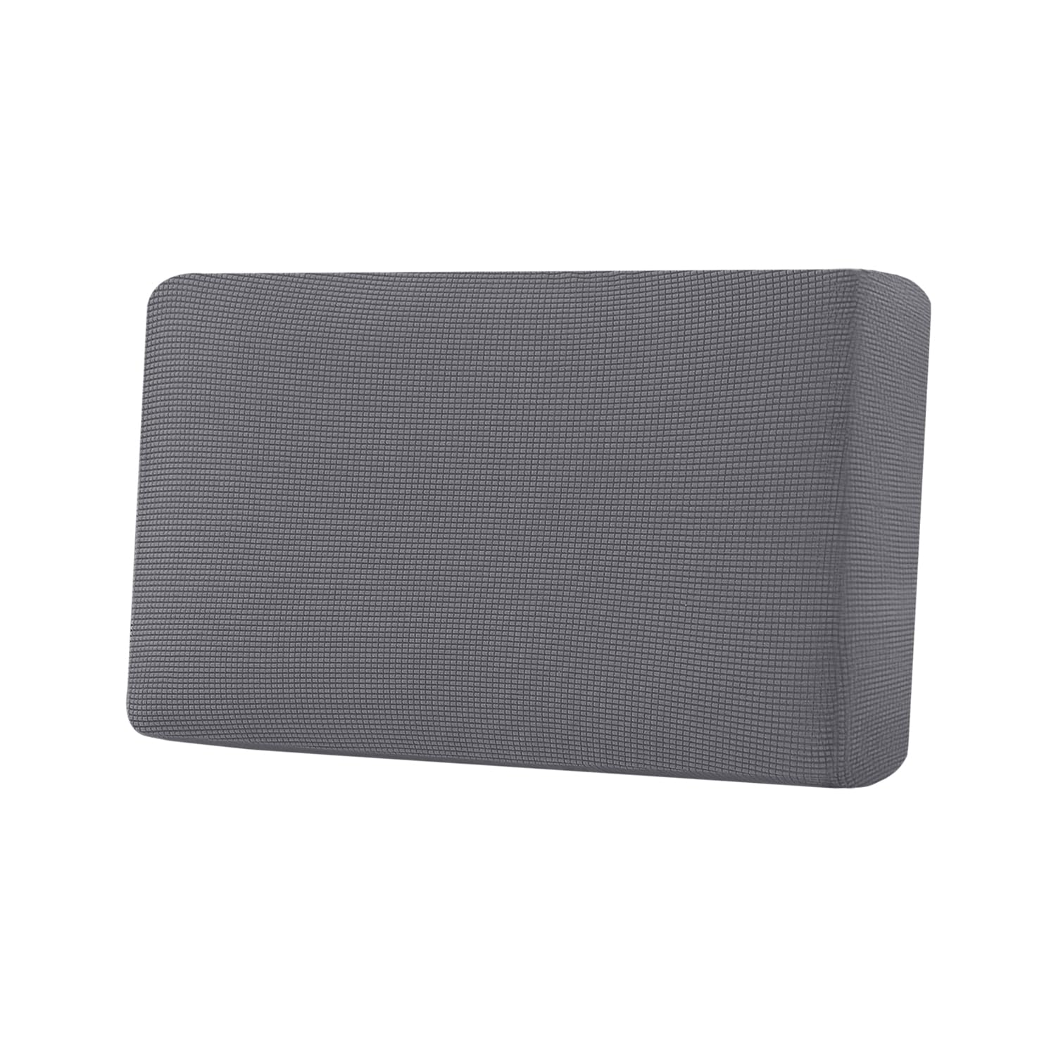H.VERSAILTEX Super Stretch Individual Seat Cushion Covers, Thick Jacquard Textured Twill Fabric (3 Piece XL Sofa Cushion Covers, Grey)