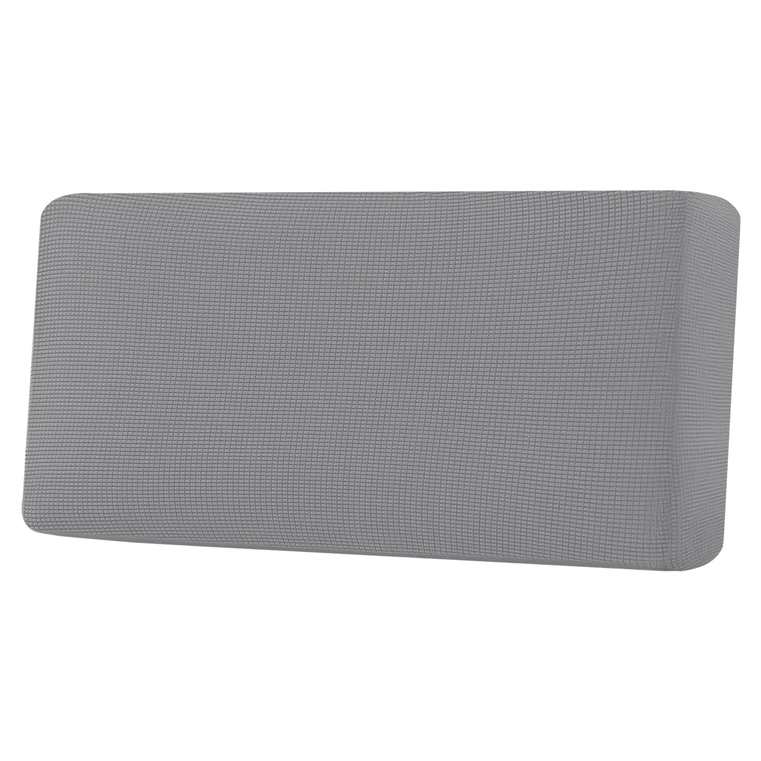 H.VERSAILTEX Super Stretch Individual Seat Cushion Covers, Thick Jacquard Textured Twill Fabric (3 Piece XL Sofa Cushion Covers, Grey)