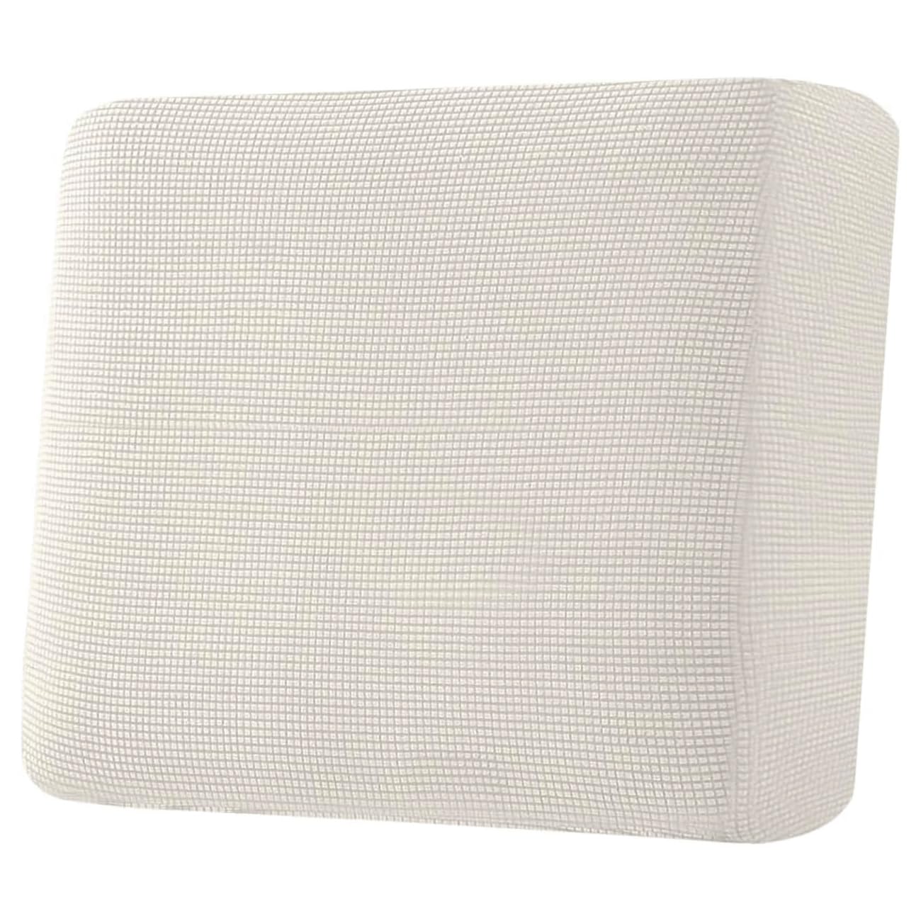 H.VERSAILTEX Super Stretch Individual Seat Cushion Covers, Thick Jacquard Textured Twill Fabric (3 Piece XL Sofa Cushion Covers, Grey)