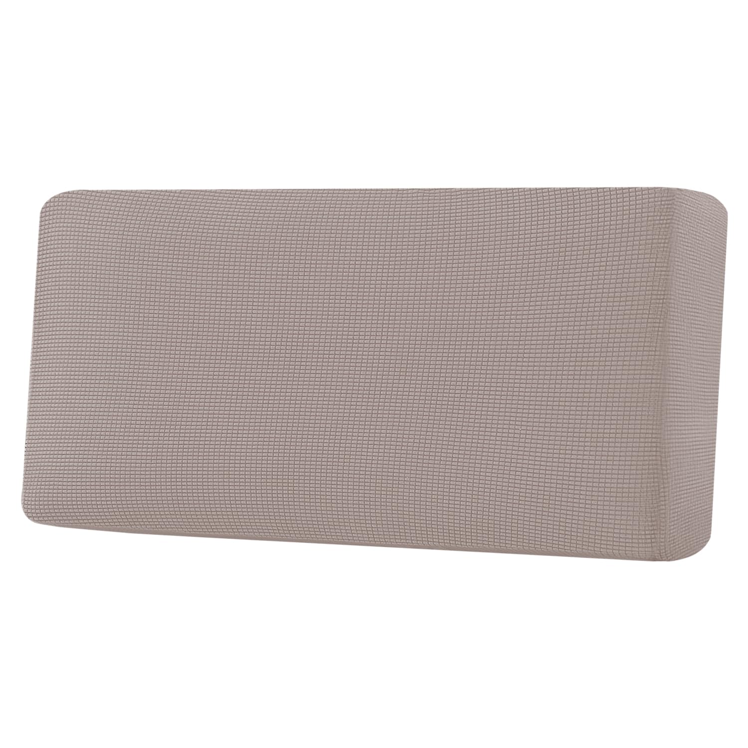 H.VERSAILTEX Super Stretch Individual Seat Cushion Covers, Thick Jacquard Textured Twill Fabric (3 Piece XL Sofa Cushion Covers, Grey)