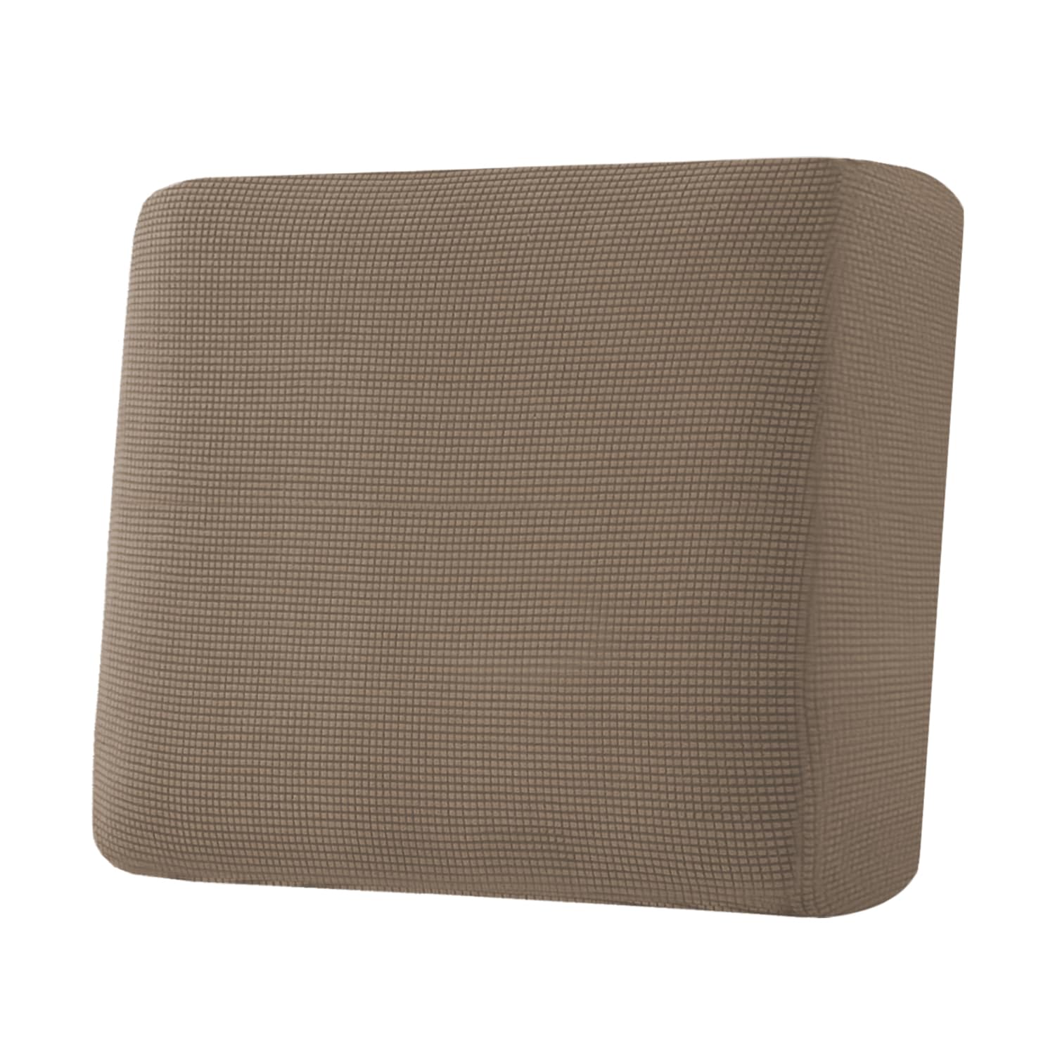H.VERSAILTEX Super Stretch Individual Seat Cushion Covers, Thick Jacquard Textured Twill Fabric (3 Piece XL Sofa Cushion Covers, Grey)