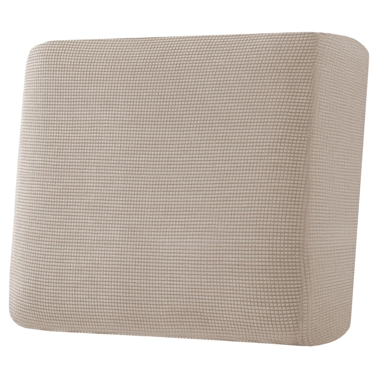 H.VERSAILTEX Super Stretch Individual Seat Cushion Covers, Thick Jacquard Textured Twill Fabric (3 Piece XL Sofa Cushion Covers, Grey)