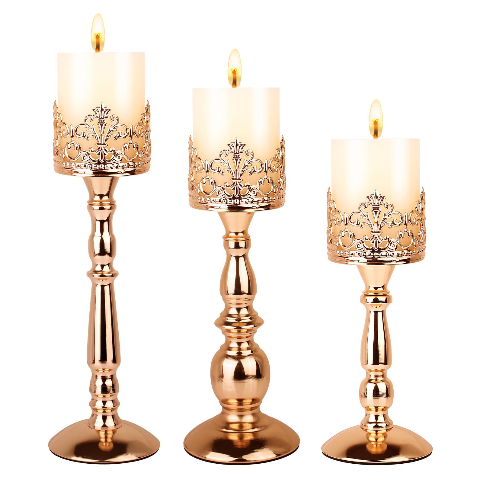 Vintage Candle Holder for Table Centerpiece Gothic Candle Stand Set