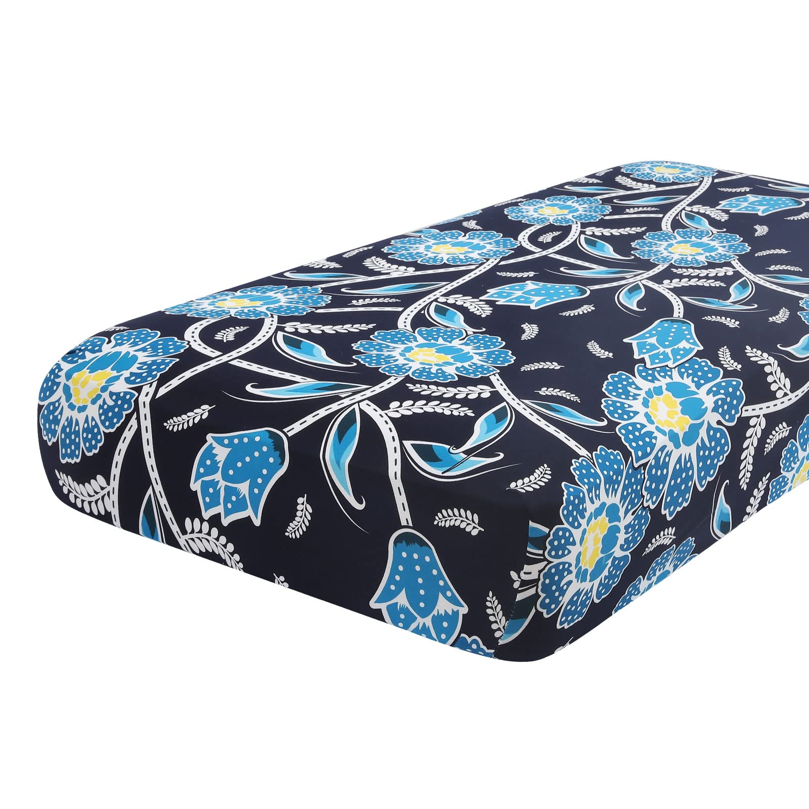 hyha Printed Couch Cushion Covers, Floral Sofa Covers Washable for 3 Cushion Couch, Stretch Pattern Outdoor Cushion Covers for Patio Furniture with Elastic Bottom(3 Packs, Paisley)