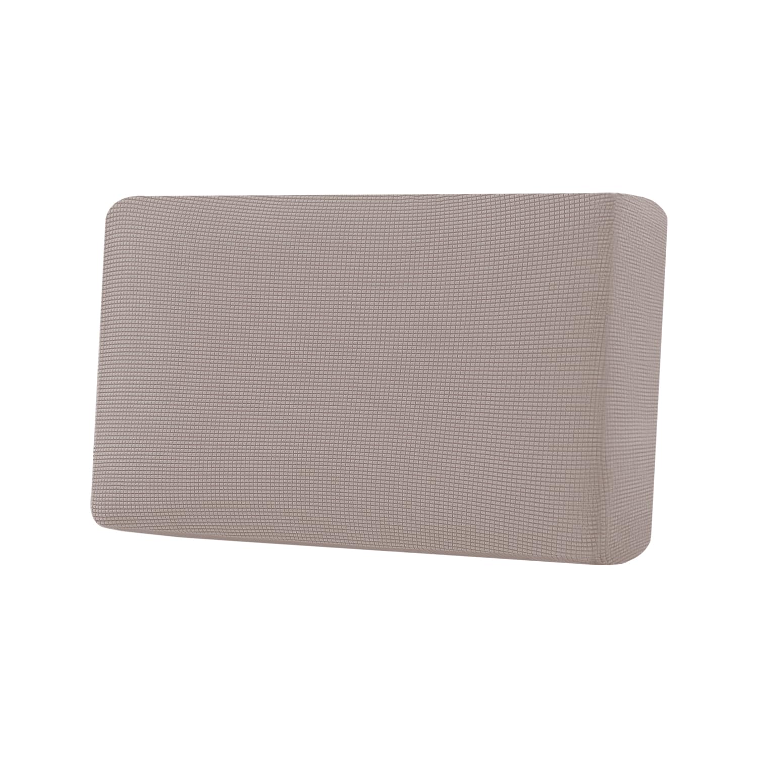 H.VERSAILTEX Super Stretch Individual Seat Cushion Covers, Thick Jacquard Textured Twill Fabric (3 Piece XL Sofa Cushion Covers, Grey)