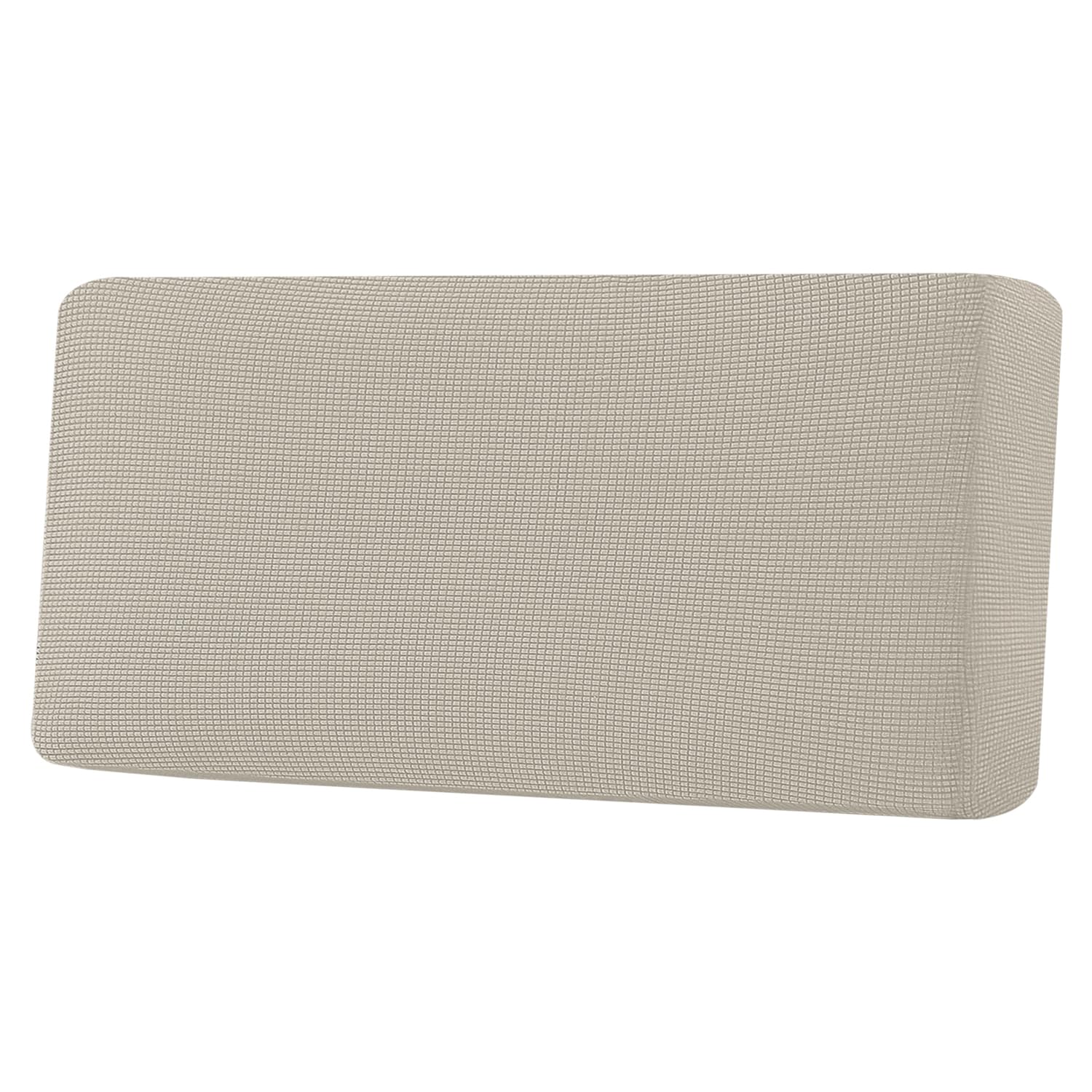 H.VERSAILTEX Super Stretch Individual Seat Cushion Covers, Thick Jacquard Textured Twill Fabric (3 Piece XL Sofa Cushion Covers, Grey)