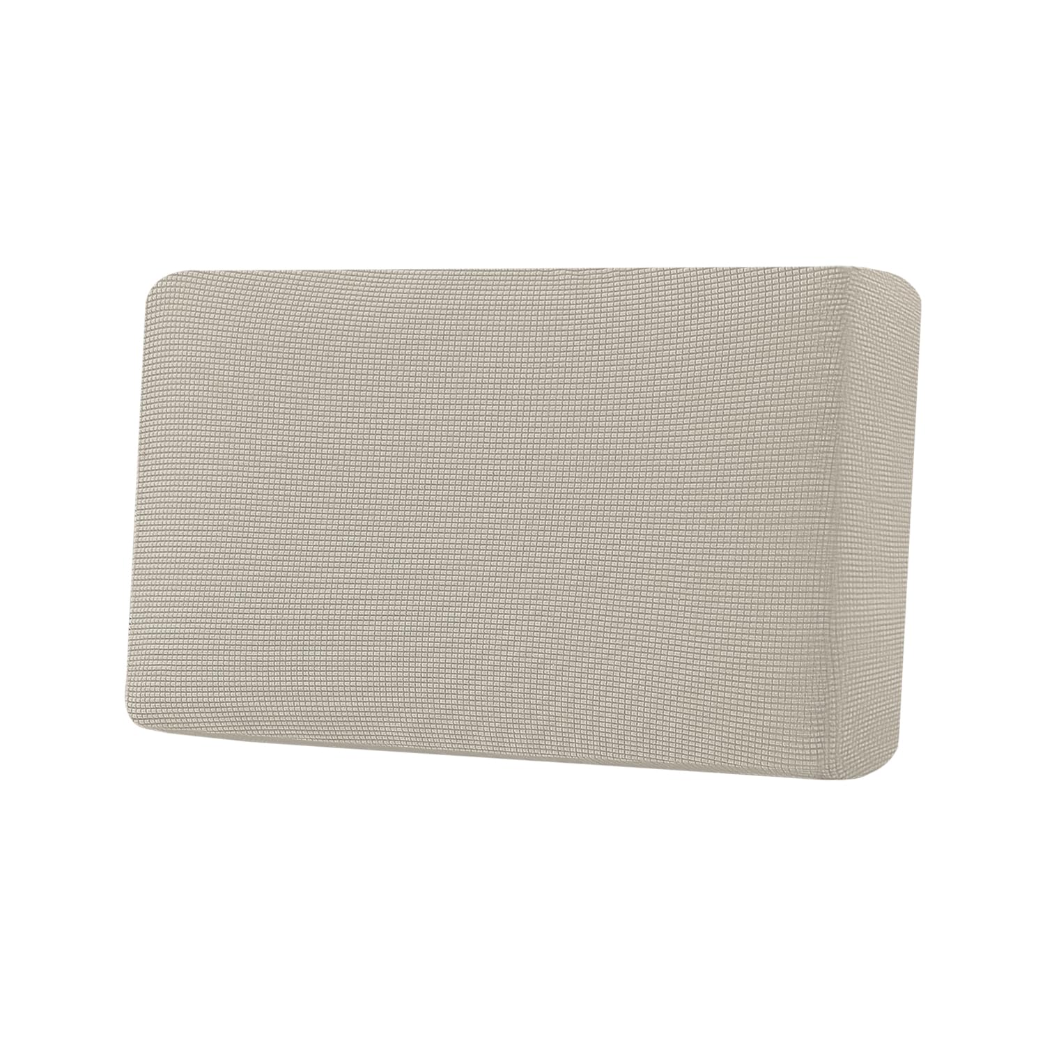H.VERSAILTEX Super Stretch Individual Seat Cushion Covers, Thick Jacquard Textured Twill Fabric (3 Piece XL Sofa Cushion Covers, Grey)
