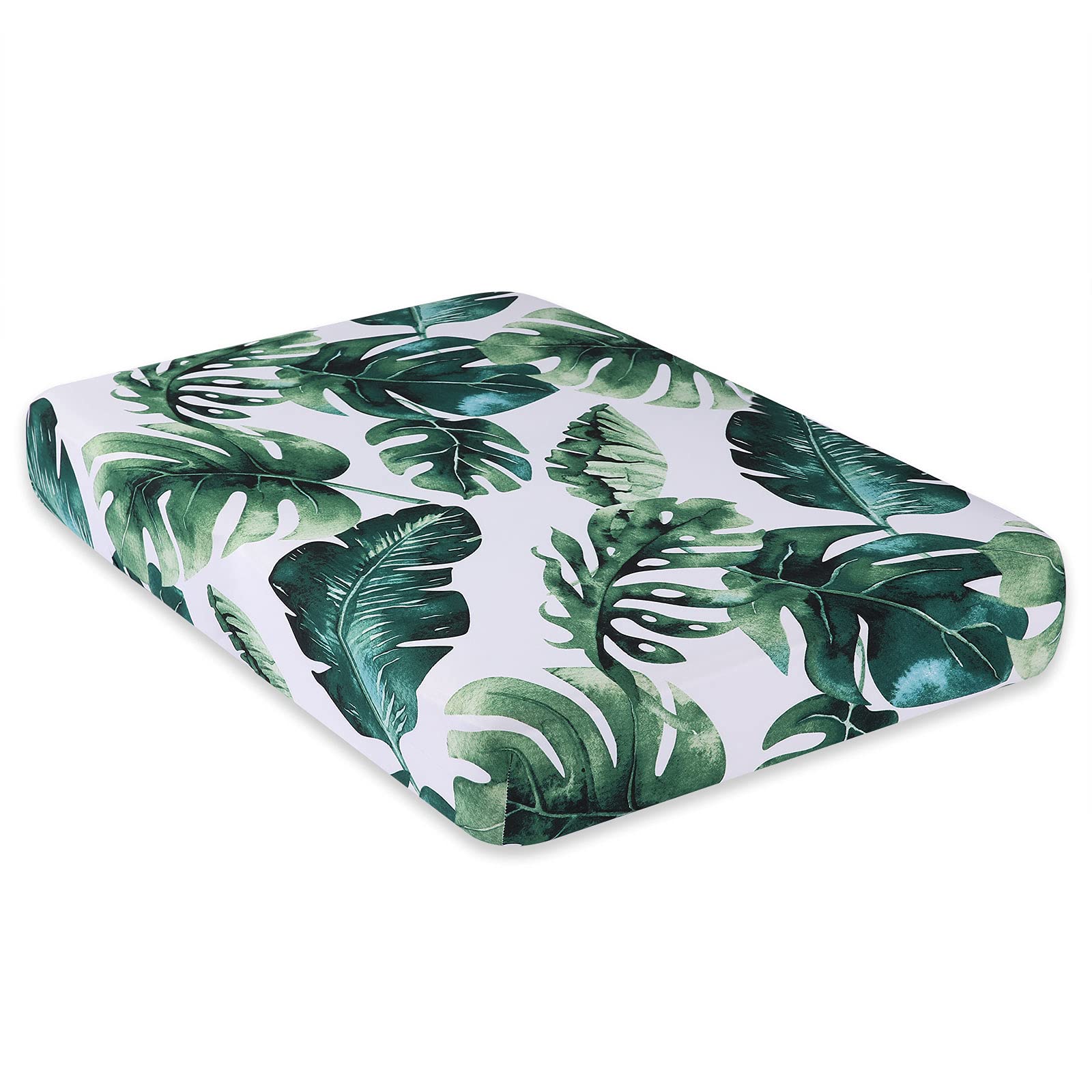 hyha Printed Couch Cushion Covers, Floral Sofa Covers Washable for 3 Cushion Couch, Stretch Pattern Outdoor Cushion Covers for Patio Furniture with Elastic Bottom(3 Packs, Paisley)
