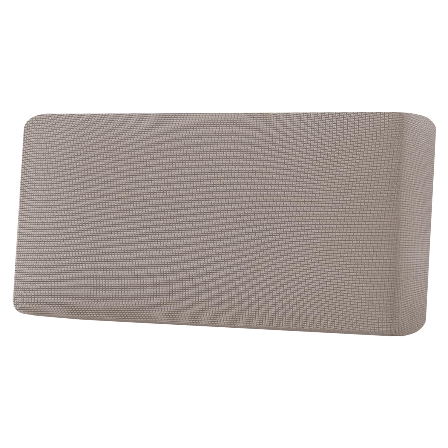 H.VERSAILTEX Super Stretch Individual Seat Cushion Covers, Thick Jacquard Textured Twill Fabric (3 Piece XL Sofa Cushion Covers, Grey)