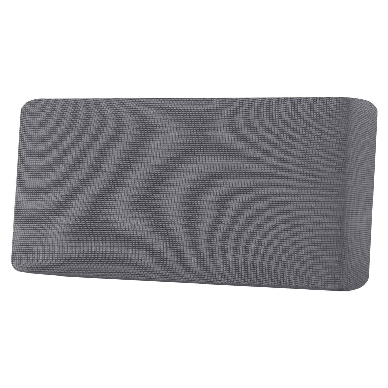 H.VERSAILTEX Super Stretch Individual Seat Cushion Covers, Thick Jacquard Textured Twill Fabric (3 Piece XL Sofa Cushion Covers, Grey)