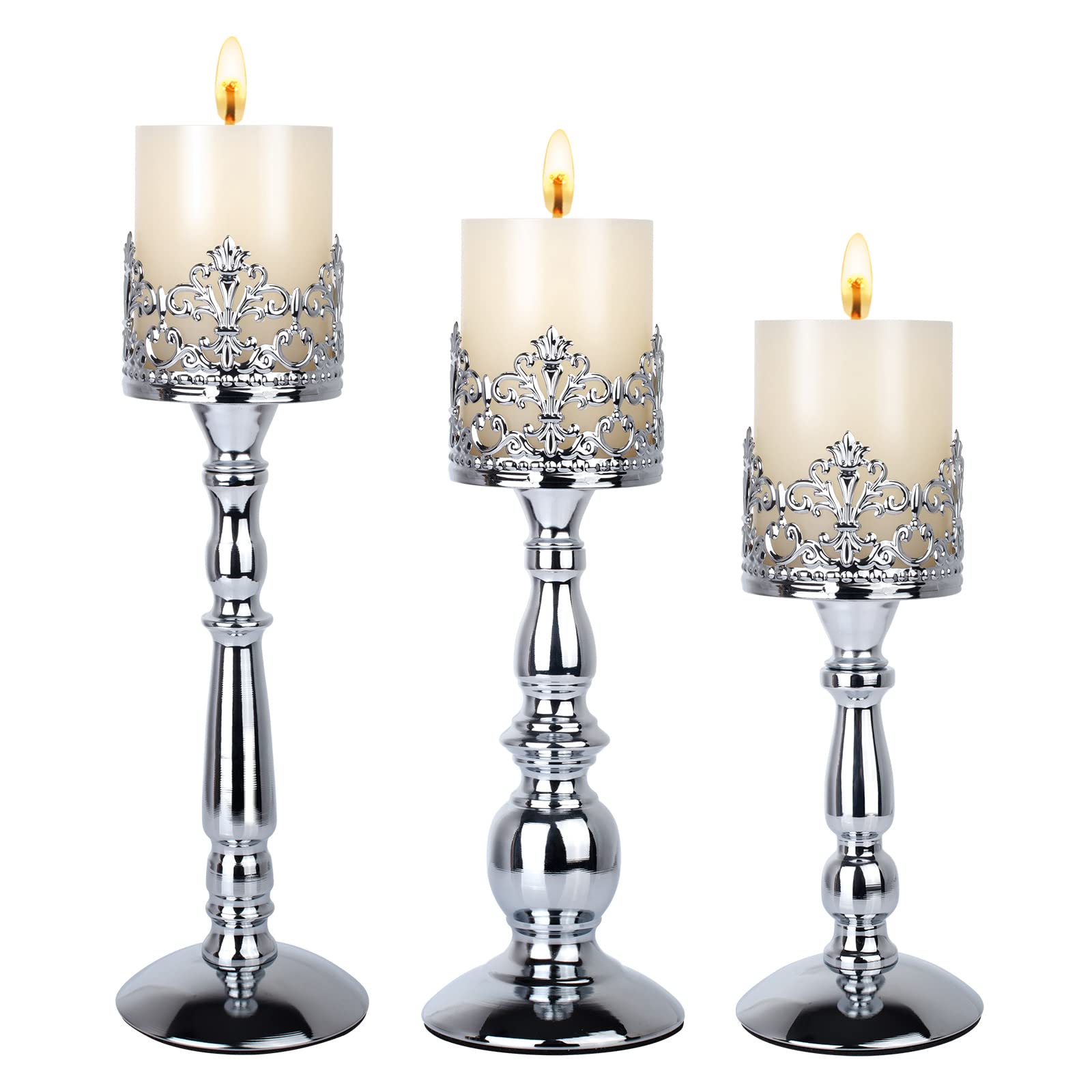 Vintage Candle Holder for Table Centerpiece Gothic Candle Stand Set