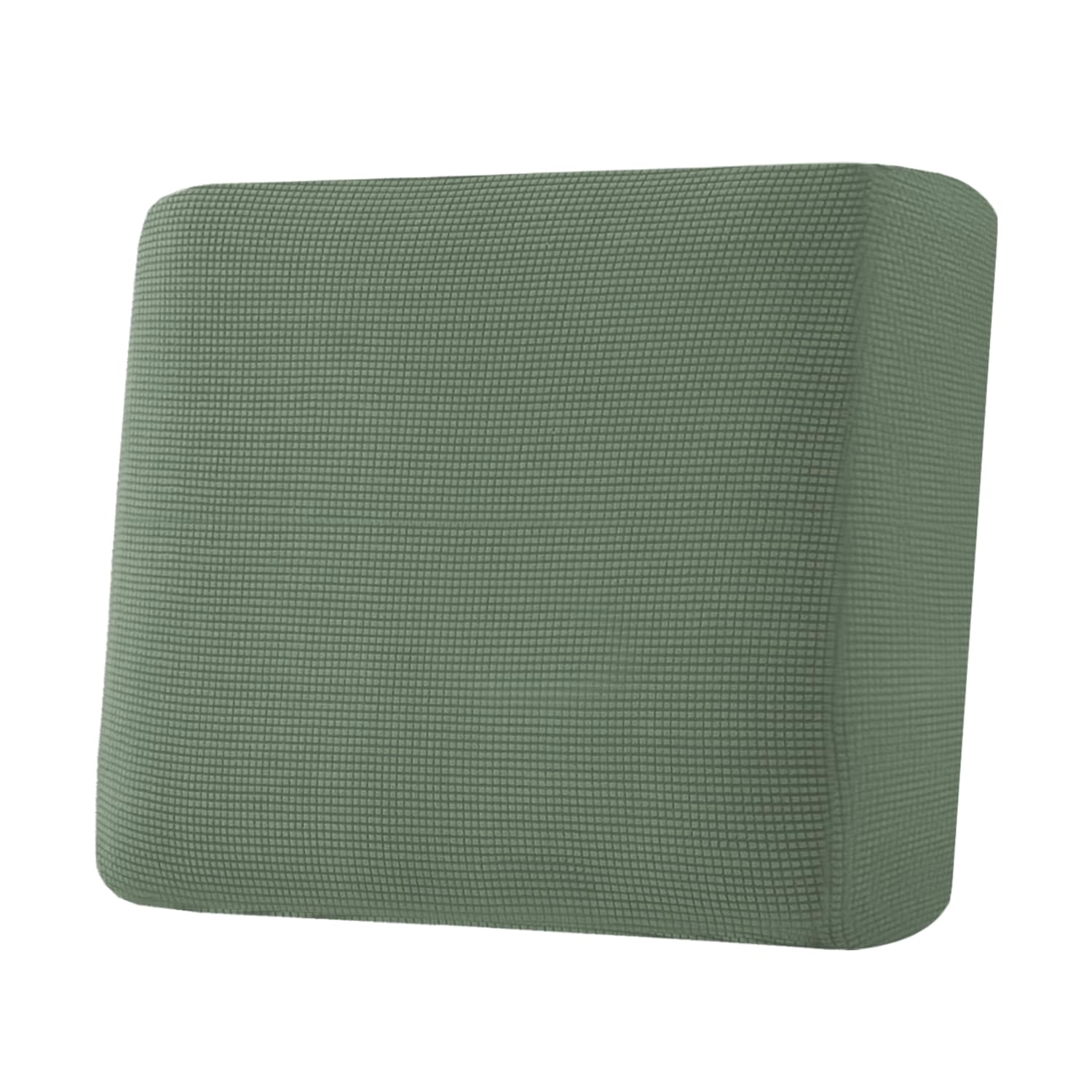 H.VERSAILTEX Super Stretch Individual Seat Cushion Covers, Thick Jacquard Textured Twill Fabric (3 Piece XL Sofa Cushion Covers, Grey)