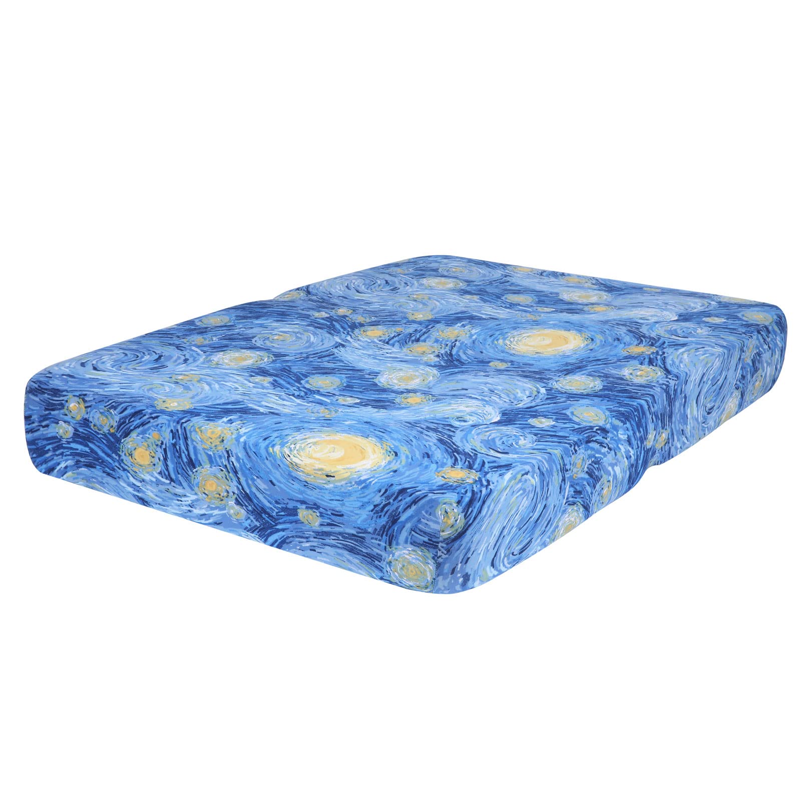 hyha Printed Couch Cushion Covers, Floral Sofa Covers Washable for 3 Cushion Couch, Stretch Pattern Outdoor Cushion Covers for Patio Furniture with Elastic Bottom(3 Packs, Paisley)