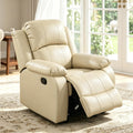 Manual Recliner Chair, Nursery Rocking Chair, Velvet Recliner Chair for Adults, Lazy Boy, Gaming Recliner wih Overstuffed Arms, Suitable for Home Theater, Living Room, Bedroom, Brown