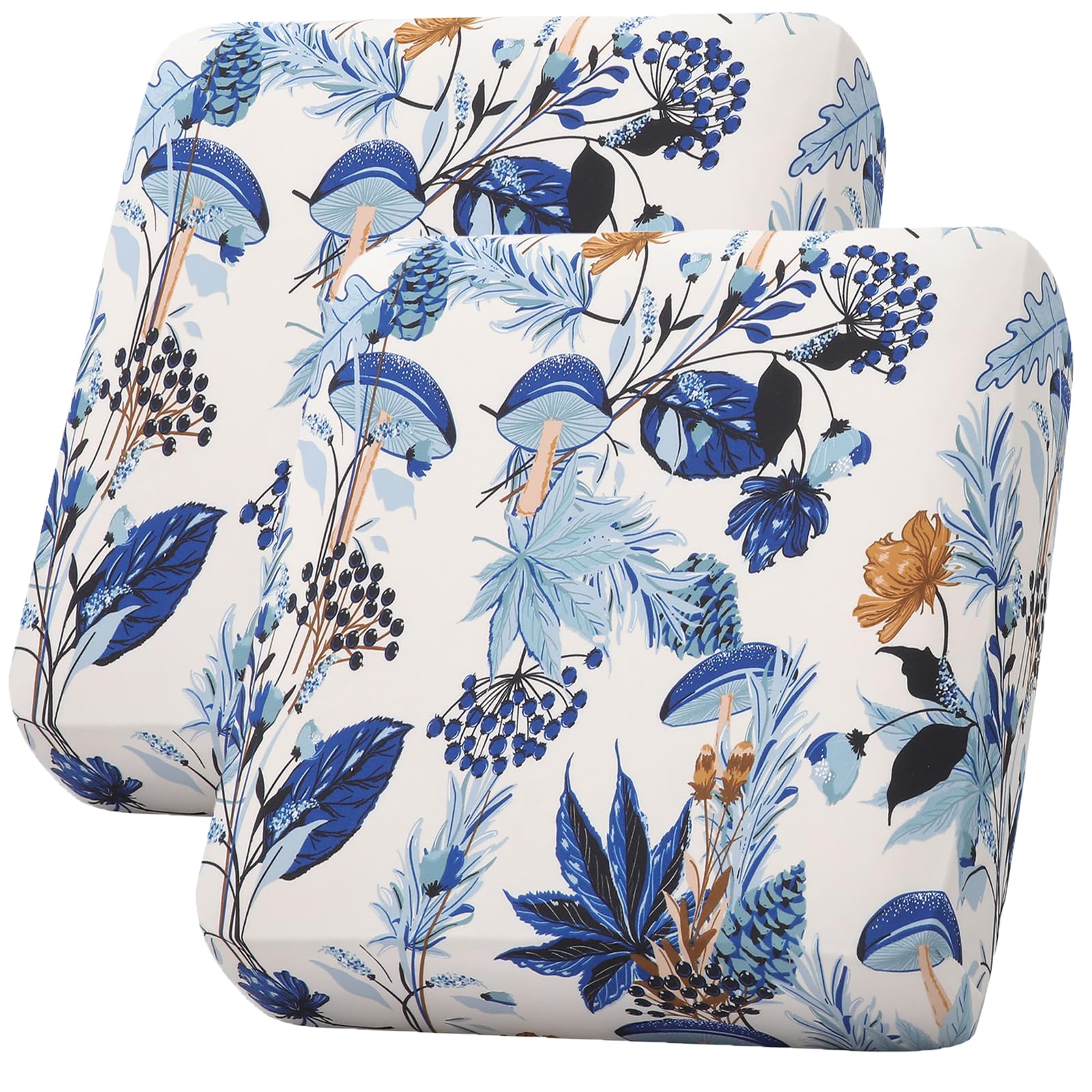 hyha Printed Couch Cushion Covers, Floral Sofa Covers Washable for 3 Cushion Couch, Stretch Pattern Outdoor Cushion Covers for Patio Furniture with Elastic Bottom(3 Packs, Paisley)