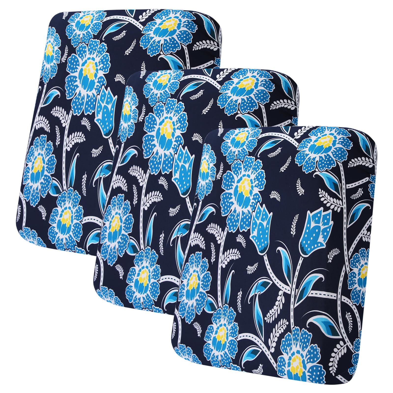 hyha Printed Couch Cushion Covers, Floral Sofa Covers Washable for 3 Cushion Couch, Stretch Pattern Outdoor Cushion Covers for Patio Furniture with Elastic Bottom(3 Packs, Paisley)