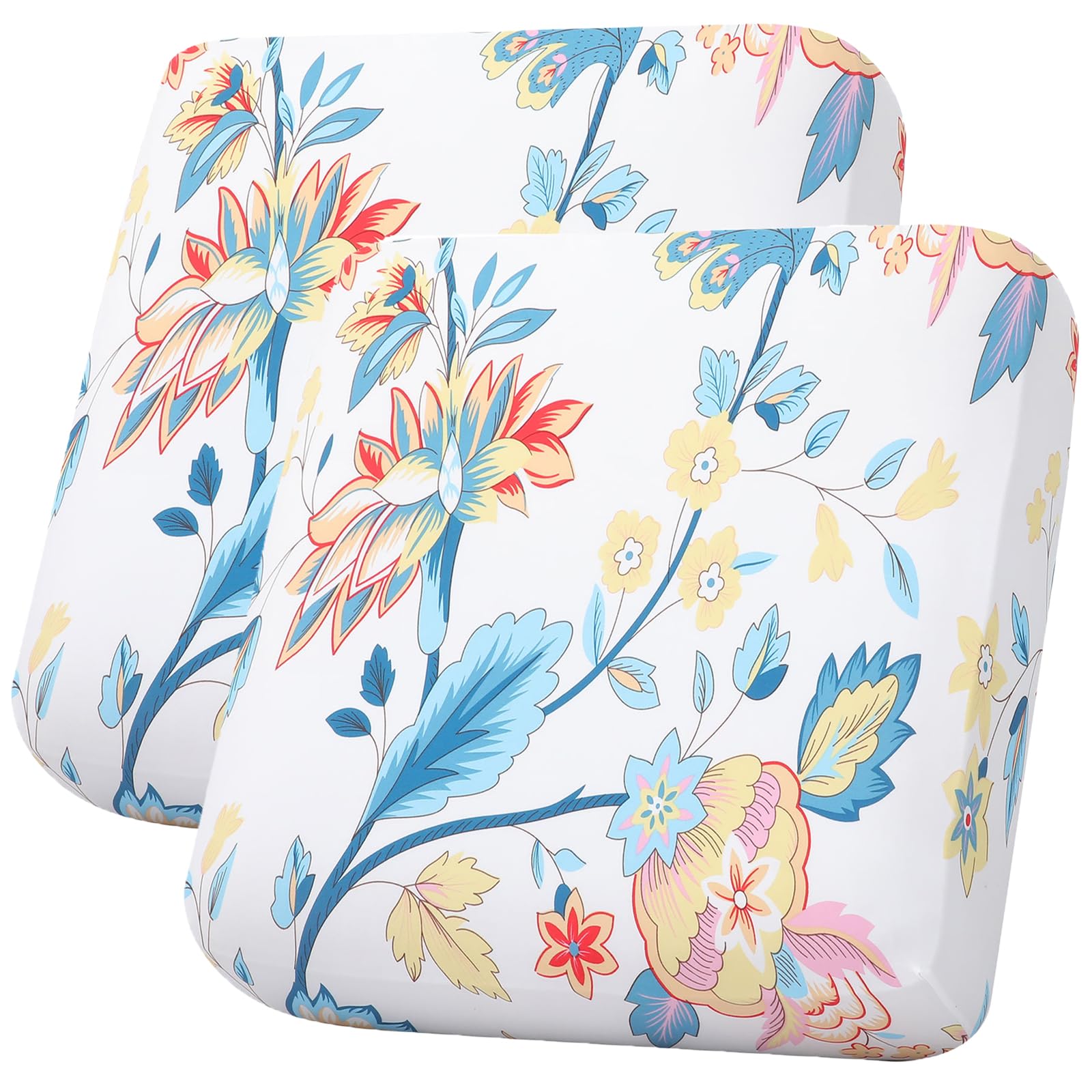 hyha Printed Couch Cushion Covers, Floral Sofa Covers Washable for 3 Cushion Couch, Stretch Pattern Outdoor Cushion Covers for Patio Furniture with Elastic Bottom(3 Packs, Paisley)