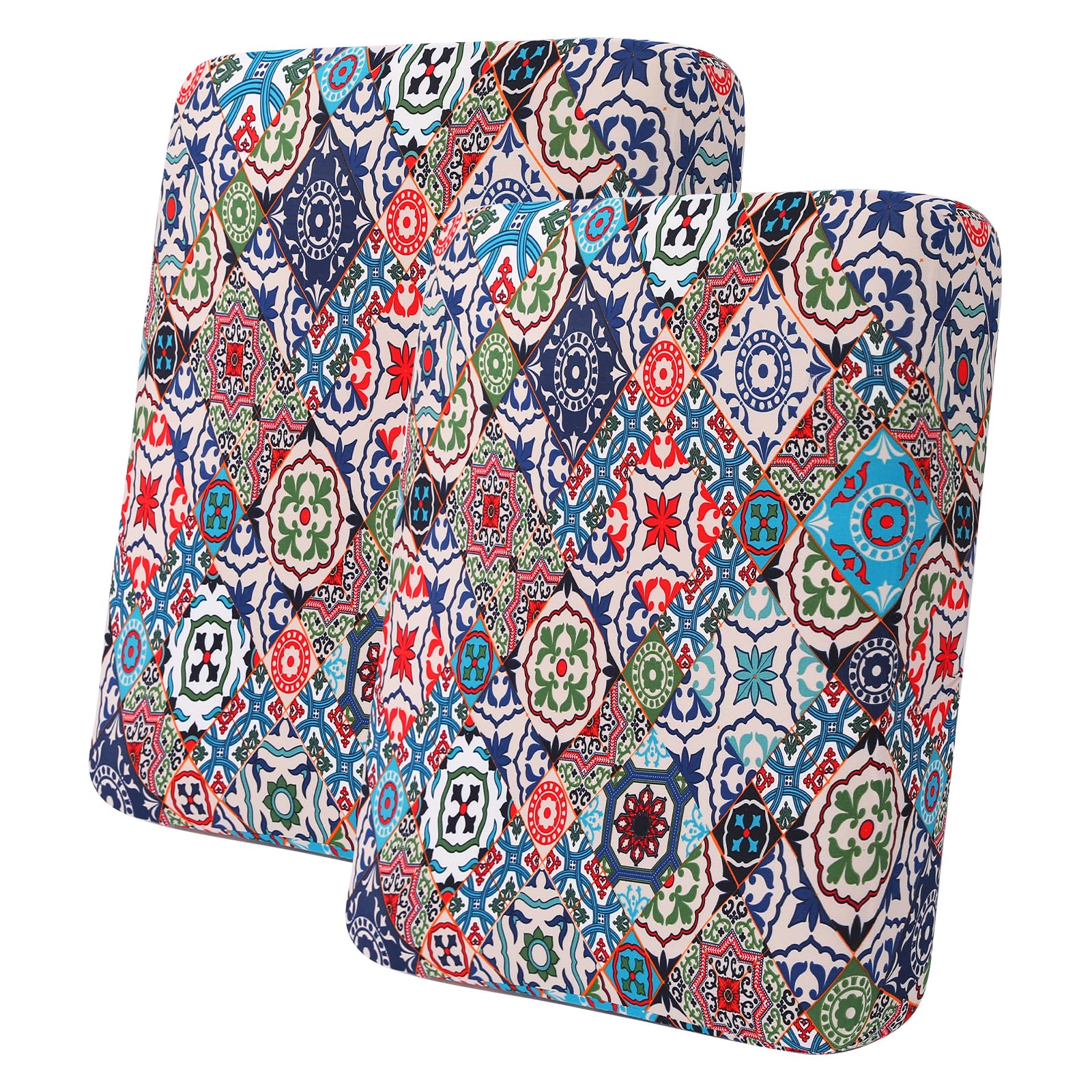hyha Printed Couch Cushion Covers, Floral Sofa Covers Washable for 3 Cushion Couch, Stretch Pattern Outdoor Cushion Covers for Patio Furniture with Elastic Bottom(3 Packs, Paisley)